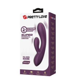 PRETTY LOVE ROSOLYN RECHARGEABLE RABBIT VIBRATOR 10 FUNCTIONS