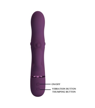 PRETTY LOVE ZACH RECHARGEABLE THRUSTING RABBIT VIBRATOR 55 FUNCTIONS