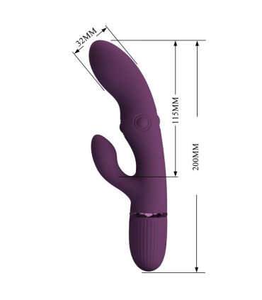 PRETTY LOVE ZACH RECHARGEABLE THRUSTING RABBIT VIBRATOR 55 FUNCTIONS