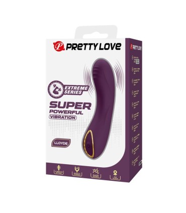PRETTY LOVE LLOYDE RECHARGEABLE VIBRATOR 10 FUNCTIONS PURPLE