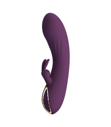 PRETTY LOVE LANDYN RECHARGEABLE RABBIT VIBRATOR 10 FUNCTIONS PURPLE