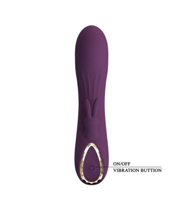 PRETTY LOVE LANDYN RECHARGEABLE RABBIT VIBRATOR 10 FUNCTIONS PURPLE