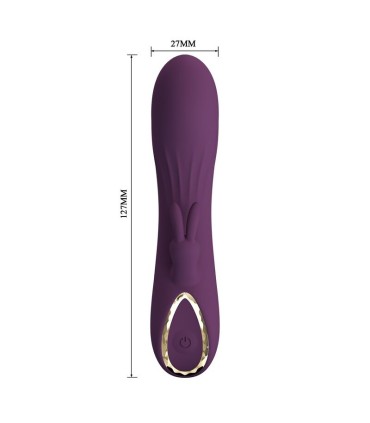 PRETTY LOVE LANDYN RECHARGEABLE RABBIT VIBRATOR 10 FUNCTIONS PURPLE