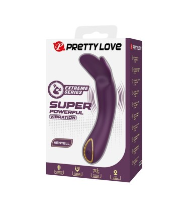 PRETTY LOVE KENYELL RECHARGEABLE VIBRATOR 10 FUNCTIONS PURPLE