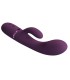 PRETTY LOVE MARGIE RECHARGEABLE RABBIT VIBRATOR 10 FUNCTIONS PURPLE