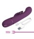 PRETTY LOVE ROCCO RECHARGEABLE RABBIT VIBRATOR 10 FUNCTIONS PURPLE