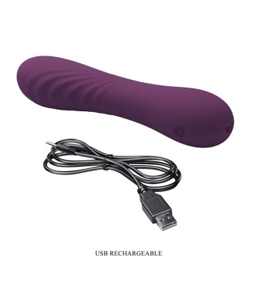 PRETTY LOVE ALEXISROSE RECHARGEABLE VIBRATOR 10 FUNCTIONS PURPLE