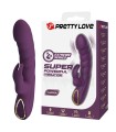 PRETTY LOVE - HARPER RECHARGEABLE RABBIT VIBRATOR 10 FUNCTIONS PURPLE