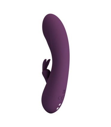 PRETTY LOVE HARPER RECHARGEABLE RABBIT VIBRATOR 10 FUNCTIONS PURPLE