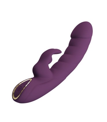 PRETTY LOVE HARPER RECHARGEABLE RABBIT VIBRATOR 10 FUNCTIONS PURPLE