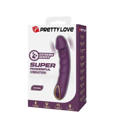 PRETTY LOVE AMARA RECHARGEABLE VIBRATOR 10 FUNCTIONS PURPLE