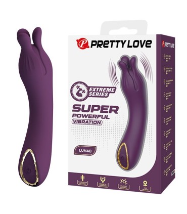 PRETTY LOVE LUNAO RECHARGEABLE VIBRATOR 10 FUNCTIONS PURPLE