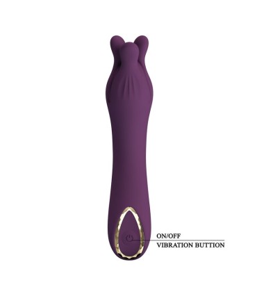 PRETTY LOVE LUNAO RECHARGEABLE VIBRATOR 10 FUNCTIONS PURPLE