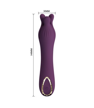 PRETTY LOVE LUNAO RECHARGEABLE VIBRATOR 10 FUNCTIONS PURPLE
