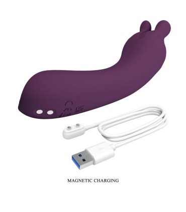 PRETTY LOVE LUNAO RECHARGEABLE VIBRATOR 10 FUNCTIONS PURPLE