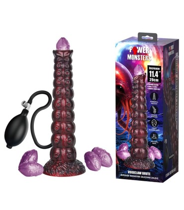 POWER MONSTERS VOIDCLAW BRUTE BICOLOR INFLATABLE FANTASY SILICONE DILDO 29 CM O 57 CM