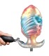 POWER MONSTERS EBON LEVIATHAN TRICOLOR INFLATABLE FANTASY ANAL PLUG 18 CM