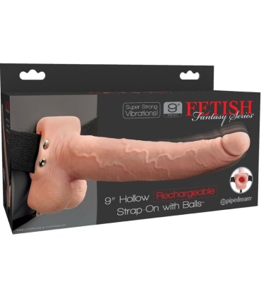 FETISH FANTASY SERIES ARNES AJUSTABLE PENE REALISTICO CON TESTICULOS RECARGABLE Y VIBRADOR 23 CM