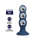 MR PLAY ANAL PLUG WITH METAL BALLS AND SUCTION CUP BLUE