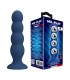 MR PLAY ANAL PLUG WITH 4 METAL BALLS AND SUCTION CUP BLUE
