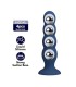 MR PLAY ANAL PLUG WITH 4 METAL BALLS AND SUCTION CUP BLUE