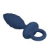 MR PLAY TEXTURED ANAL PLUG WITH RING BLUE M