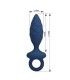 MR PLAY TEXTURED ANAL PLUG WITH RING BLUE S