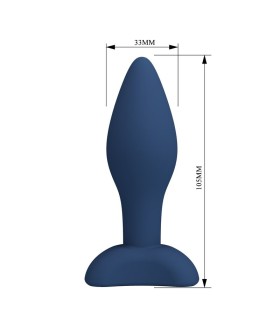 MR PLAY TAPERED SILICONE ANAL PLUG BLUE M