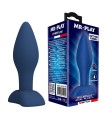 MR PLAY - TAPERED SILICONE ANAL PLUG BLUE M