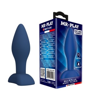 MR PLAY TAPERED SILICONE ANAL PLUG BLUE S