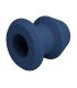 MR PLAY JACK BLUE SILICONE HOLLOW ANAL PLUG SIZE M
