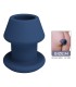 MR PLAY JACK BLUE SILICONE HOLLOW ANAL PLUG SIZE M