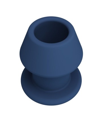 MR PLAY JACK BLUE SILICONE HOLLOW ANAL PLUG SIZE M
