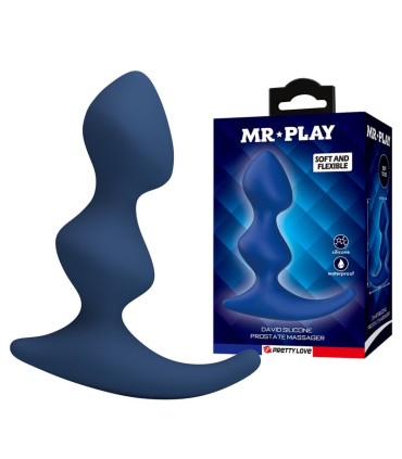 MR PLAY ERGONOMIC BLUE ANAL PLUG