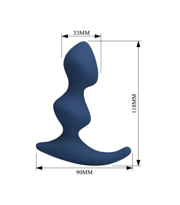 MR PLAY ERGONOMIC BLUE ANAL PLUG