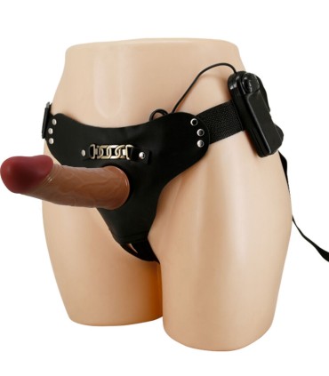 PRETTY LOVE STARKS HARNESS BRIEFS VIBRACION MULTI VELOCIDAD DILDO 175 CM MULATO