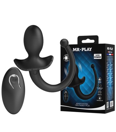 MR PLAY WIRELESS REMOTE CONTROL ANAL AND PERINEUM VIBRATOR BLACK