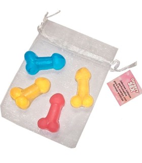 DIABLO PICANTE 4 MINI SCENTED SOAPS IN THE SHAPE OF PENIS