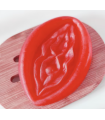 DIABLO PICANTE - 2 JABONES PERFUMADOS FORMA VAGINA ROJO