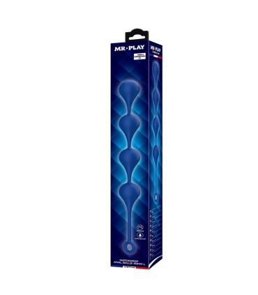 MR PLAY BLUE SILICONE ANAL BEADS SIZE L 426 CM