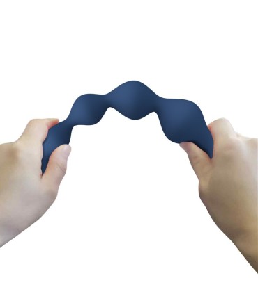 MR PLAY BLUE SILICONE ANAL BEADS ANAL PLUG 204 CM