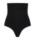 BYE BRA SOFT TOUCH SEAMLESS HIGH WAIST THONG BLACK SIZE XXL