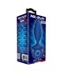 MR PLAY TEXTURED ANAL PLUG WITH RING BLUE L
