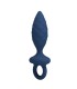 MR PLAY TEXTURED ANAL PLUG WITH RING BLUE L