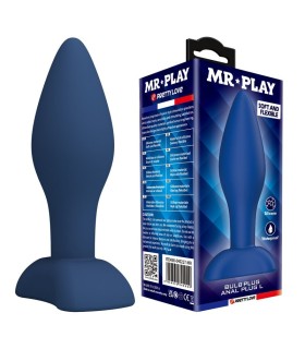 MR PLAY TAPERED SILICONE ANAL PLUG BLUE L