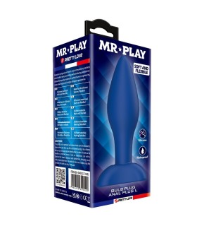 MR PLAY TAPERED SILICONE ANAL PLUG BLUE L