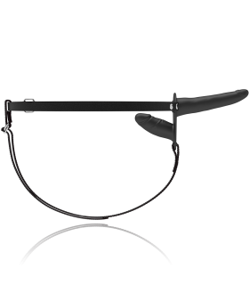 FETISH SUBMISSIVE HARNESS DOBLE PENETRACION NEGRO