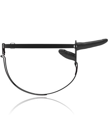 FETISH SUBMISSIVE HARNESS DOBLE PENETRACION NEGRO