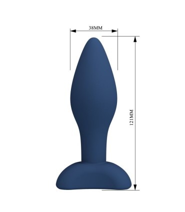 MR PLAY TAPERED SILICONE ANAL PLUG BLUE L