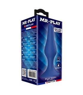 MR PLAY SLIM SILICONE ANAL PLUG BLUE L